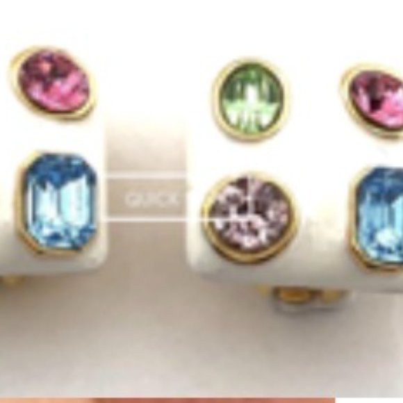 KENNETH JAY LANE, WHITE OR BLACK ENAMEL GO… - Picture 8 of 11